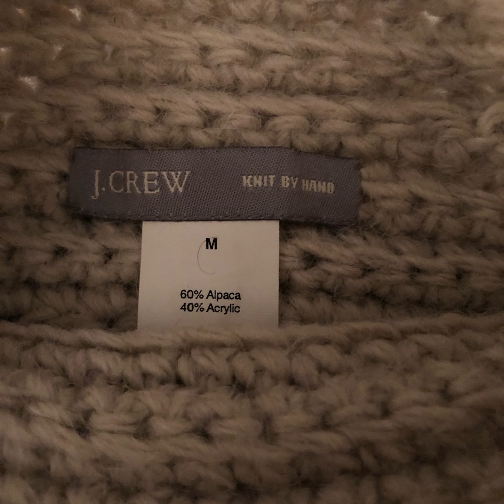 Hand knit J. Crew sweater